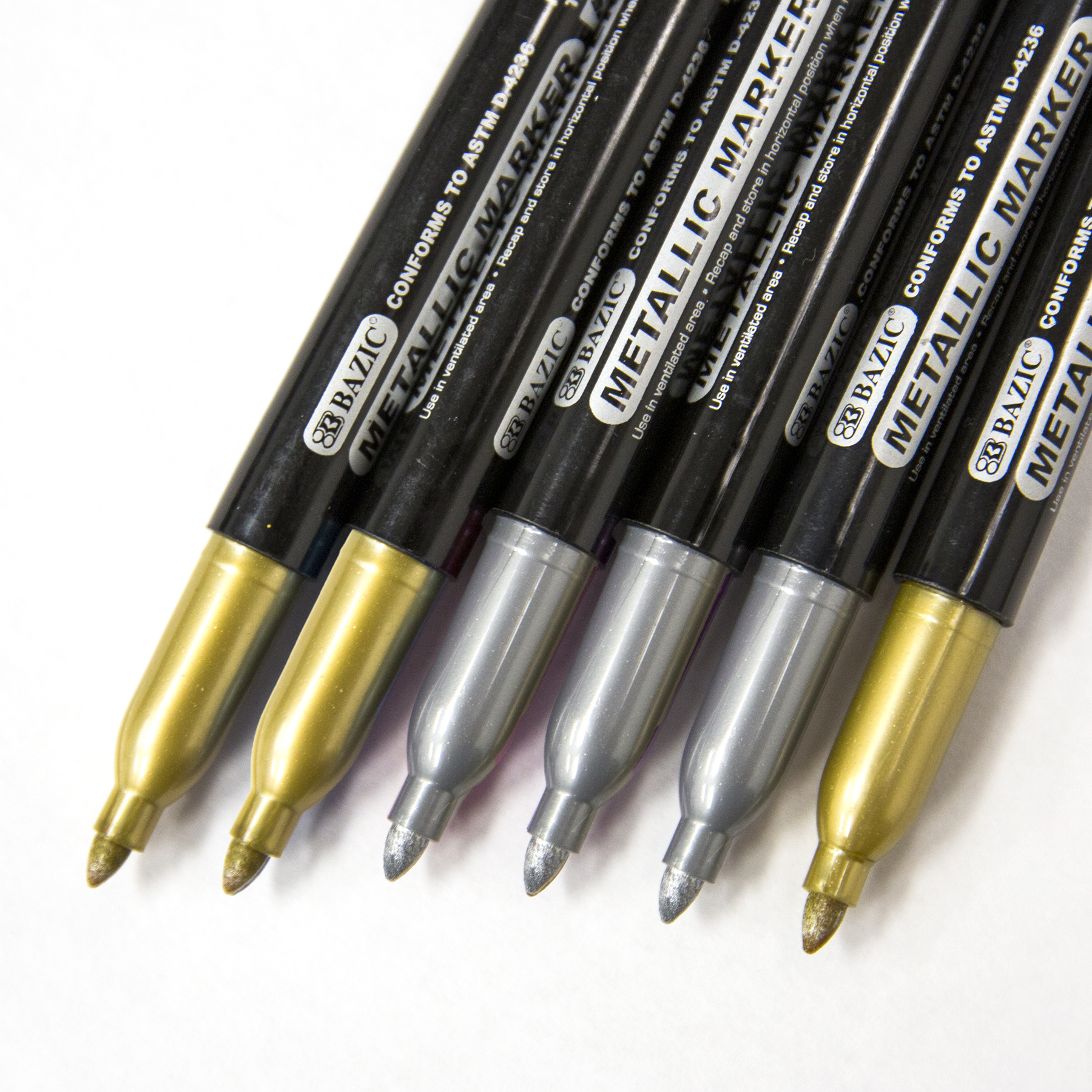 Faber-Castell Markers - Metallic Pen - 2 pcs. - Gold/Silver