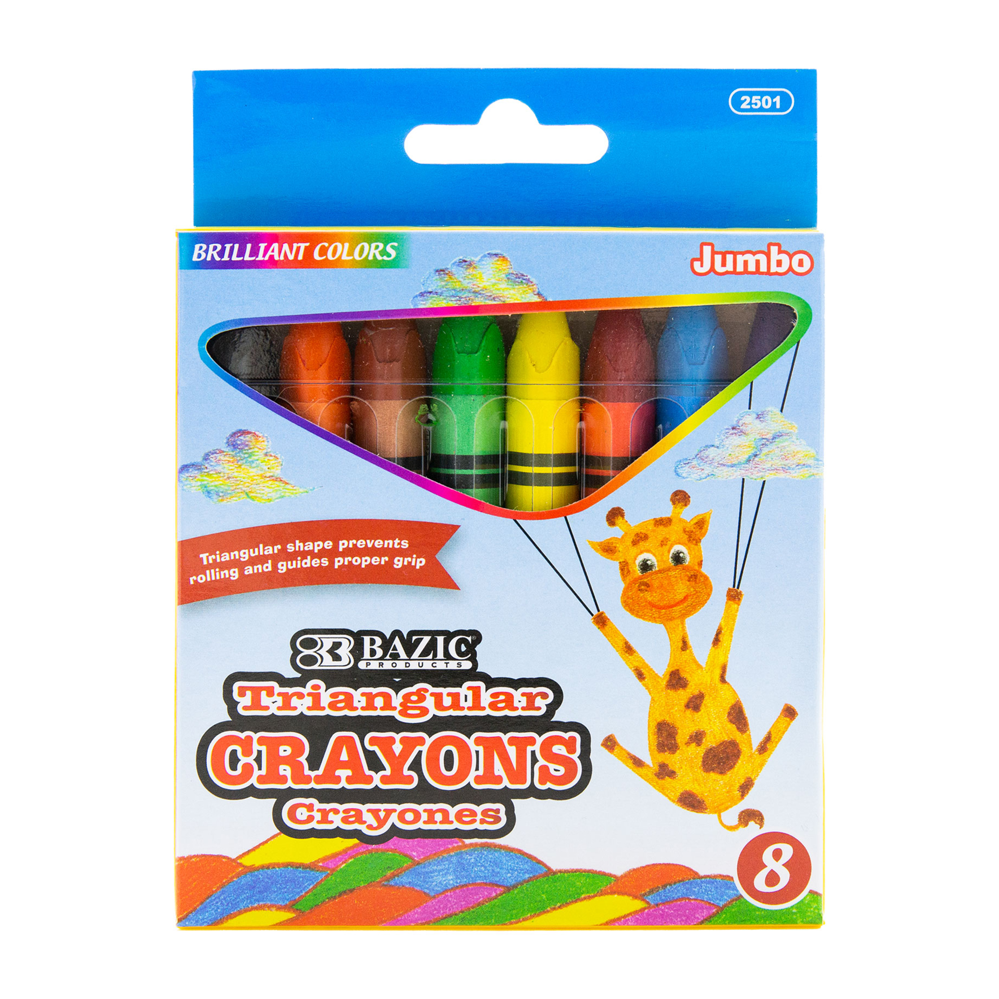 Colorations Regular Size Triangular Crayons - Set of 208
