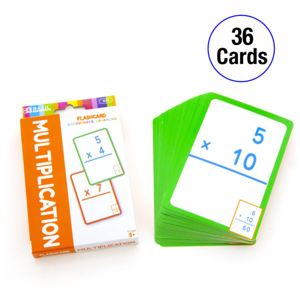 72 pcs Child's Math Flash Cards Multiplication and Division Math Operations 