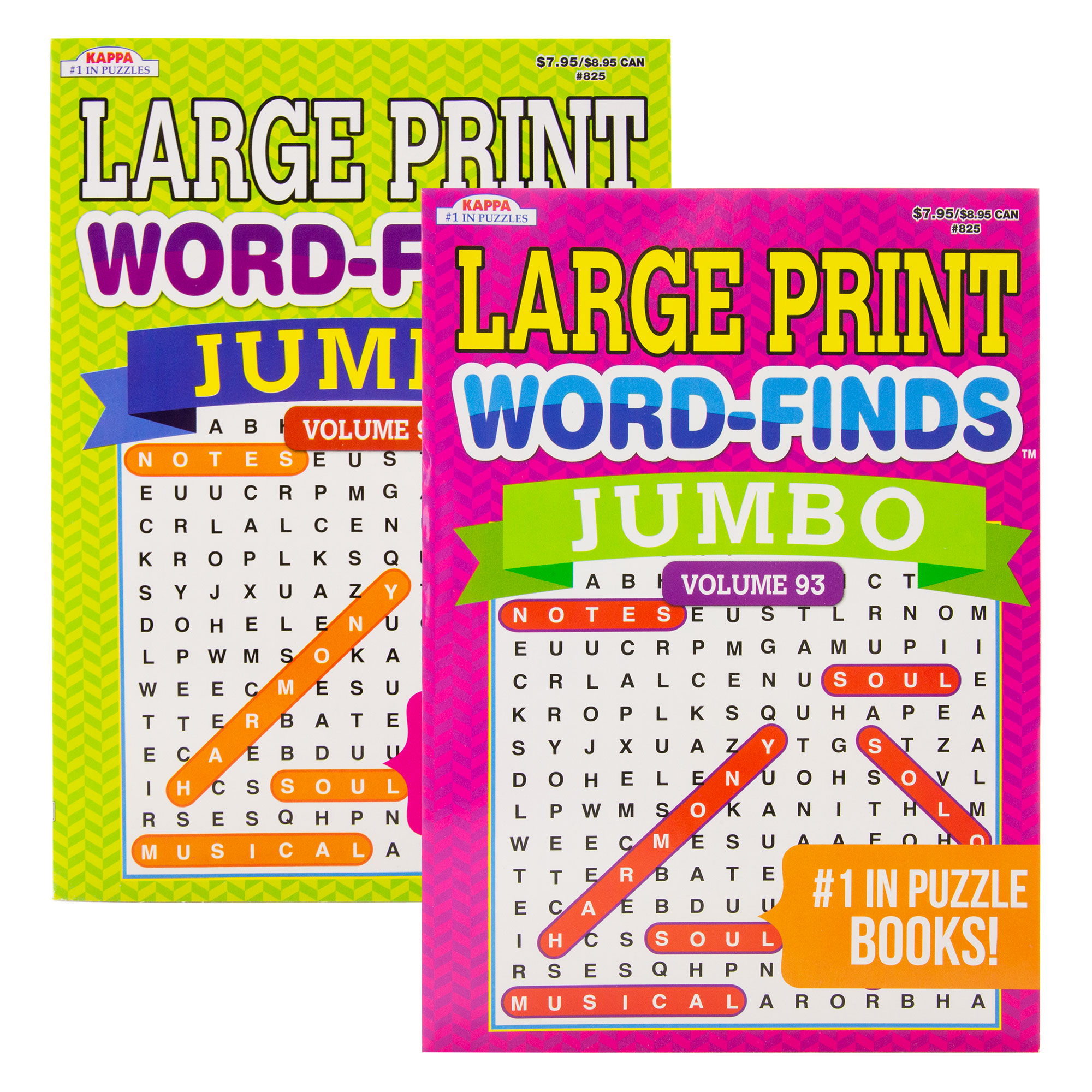 binding Plicht heelal KAPPA Jumbo Large Print Word Finds Puzzle Book Bazic Products