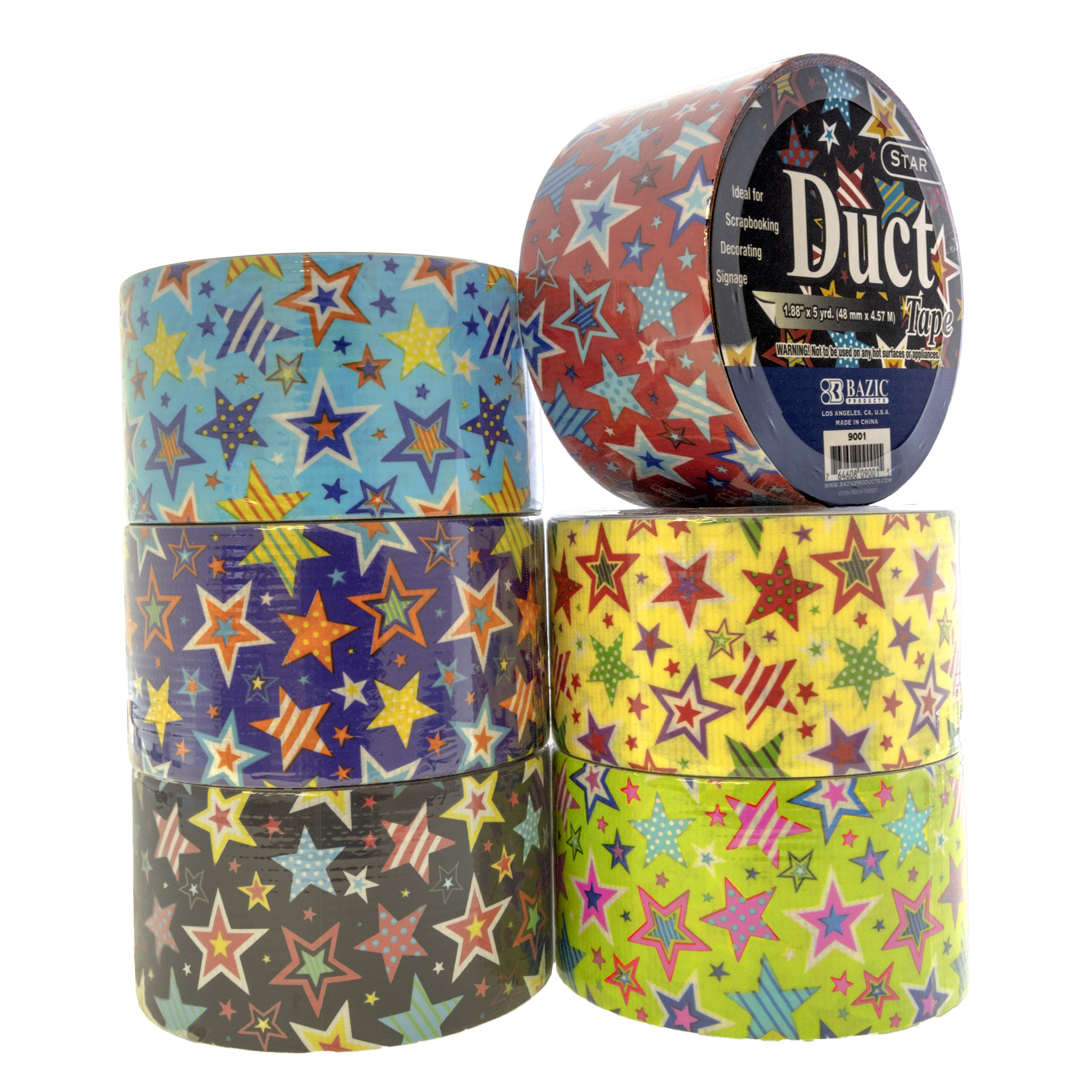 Bazic 1.88 X 5 Yards Safari Duct Tape Each Colors May Vary 908-36 