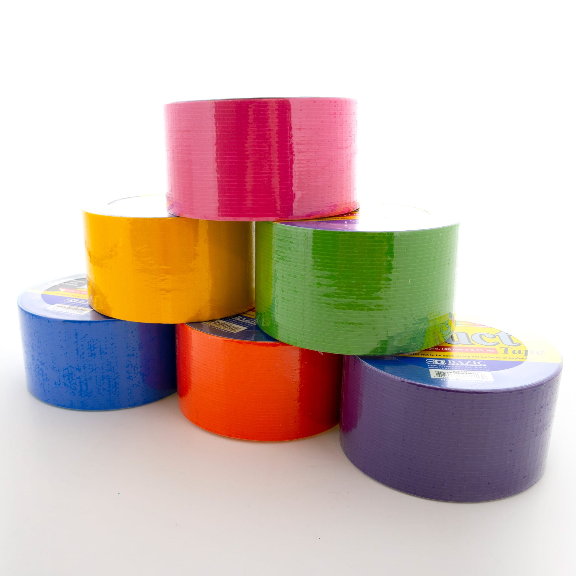 978 Each Bazic 1.89 X 10 Yard Colored Duct Tape Silver 