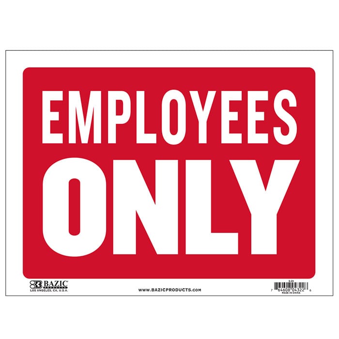 Now Hiring Plastic Signs for Job Fair Store Mall Restuarant Business BAZIC Help Wanted Sign 9X12 1-Pack Waterproof Indoor Signage