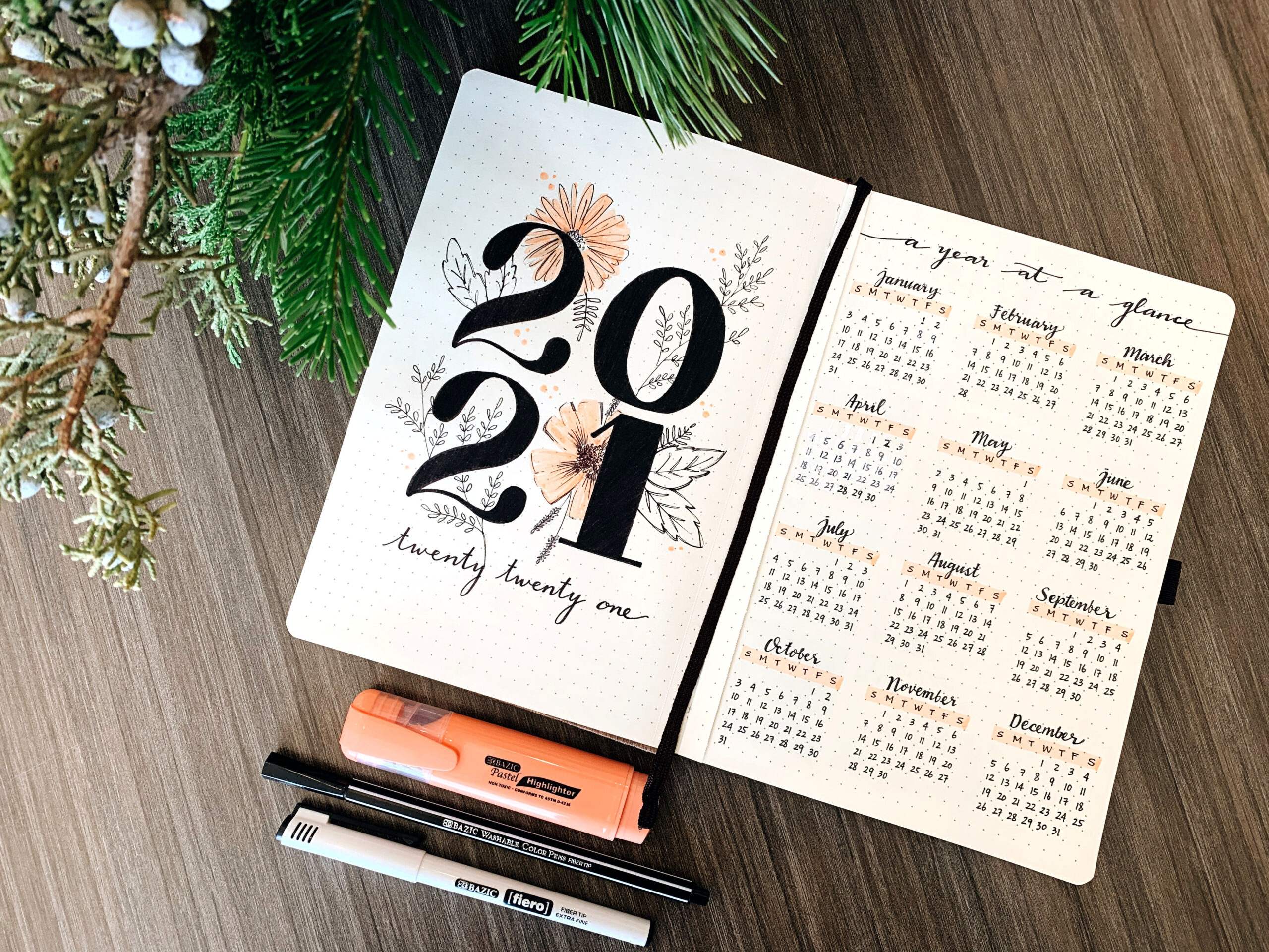 New Year, New Bullet Journal  Bazic Products Bazic Products