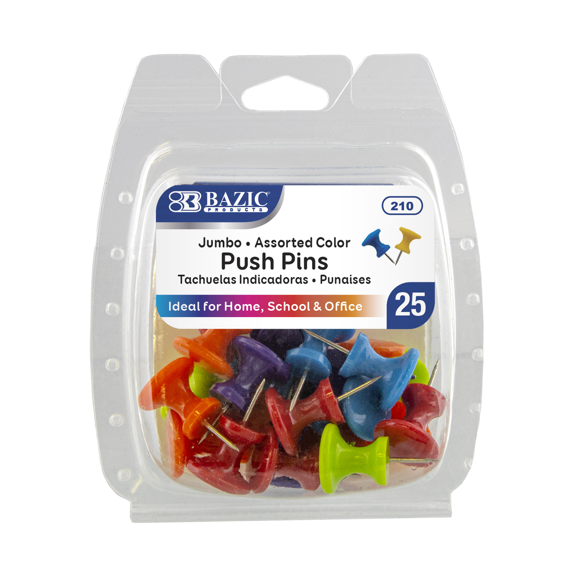Push Pins Testa VAPKER 150 pezzi di plastica con acciaio Point 10 colori assortiti ogni colore 15 PCS 