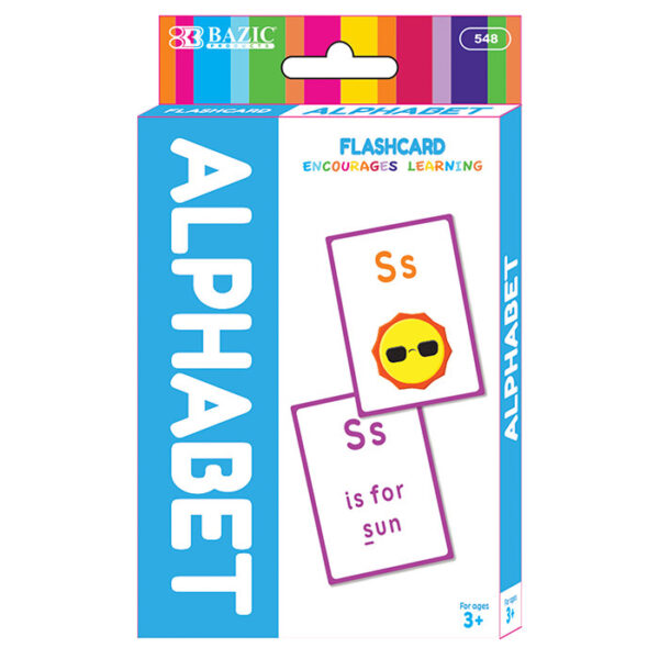 BAZIC Alphabet Preschool Flash Cards (36/Pack) Bazic Products