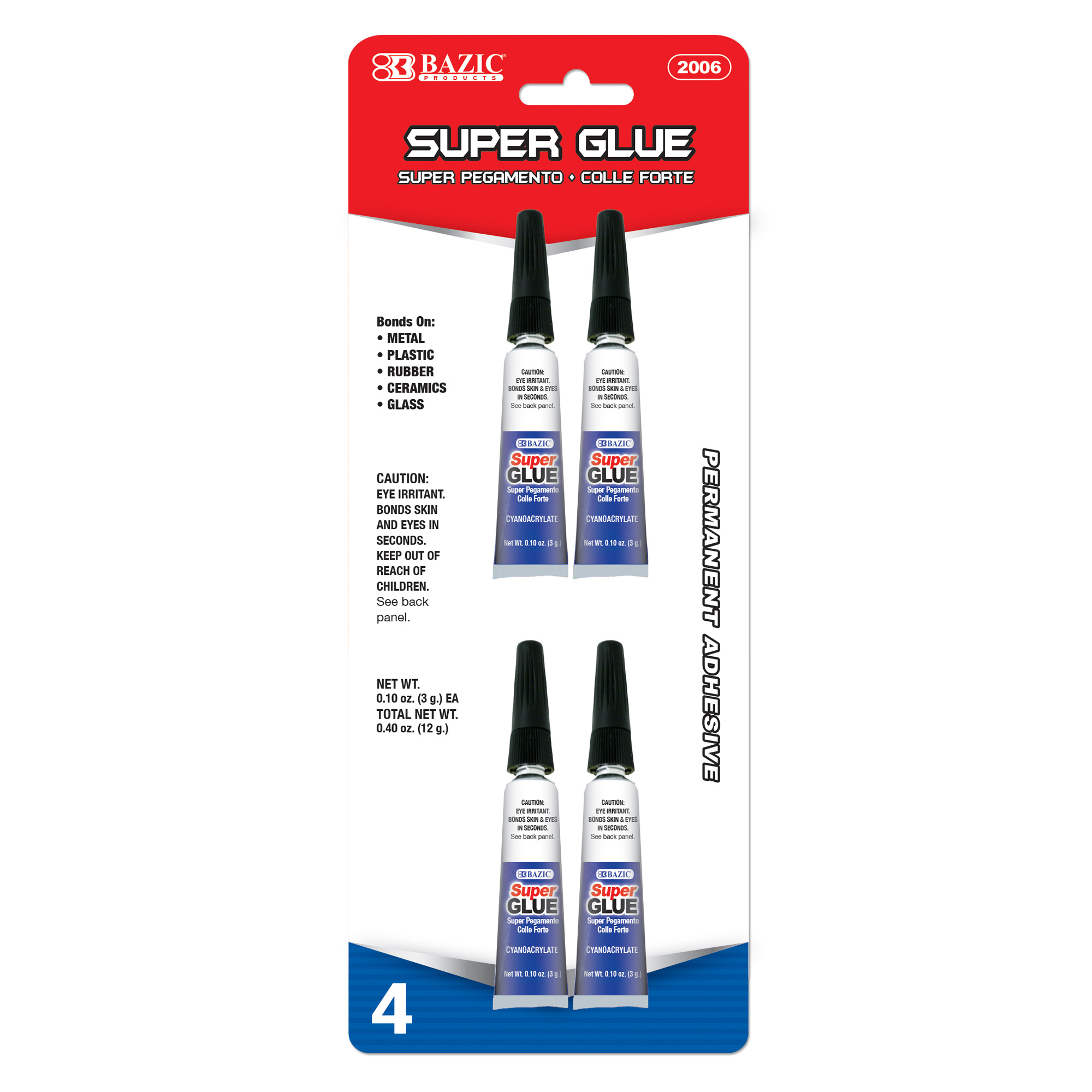 0.10 oz (3g) Super Glue Pen w/ Precision Tip Applicator 24 packs
