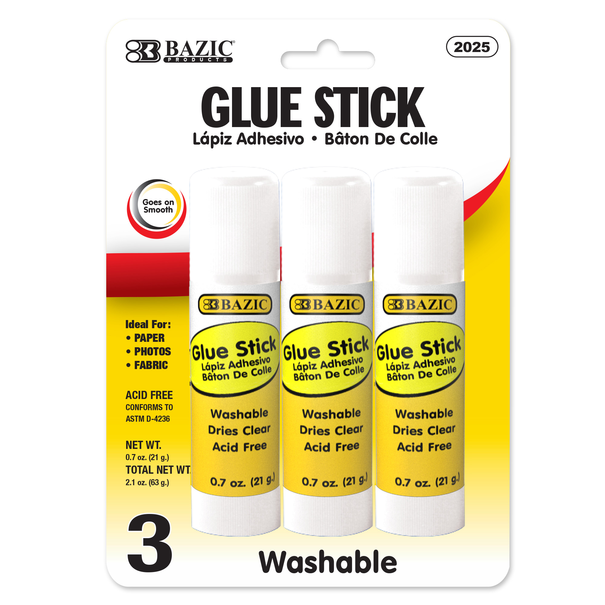 BAZIC 0.7 oz (21g) Premium Glue Stick Bazic Products