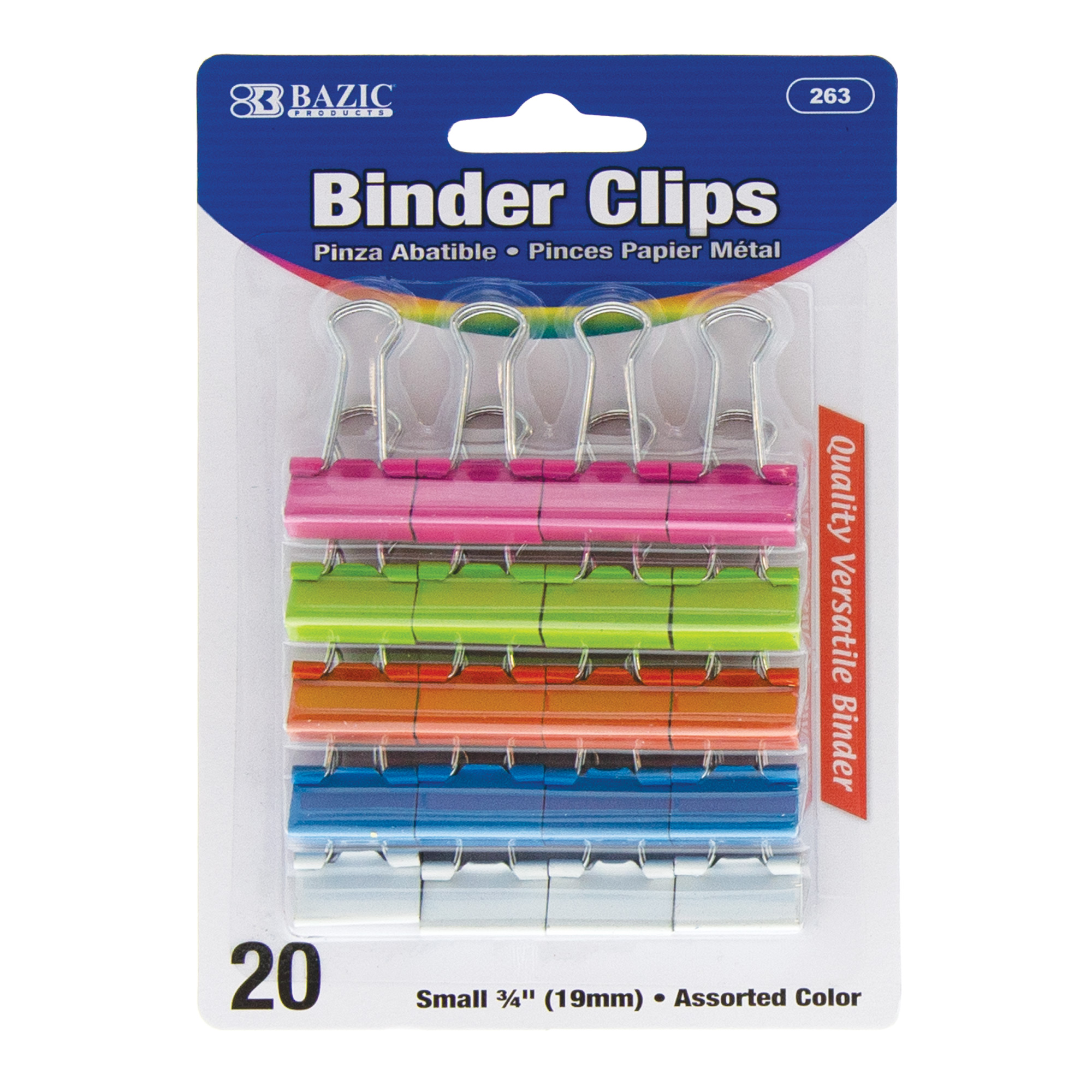 Combo Clip Pack with 3-Tier Organizer Tub, (380) Small Paper Clips