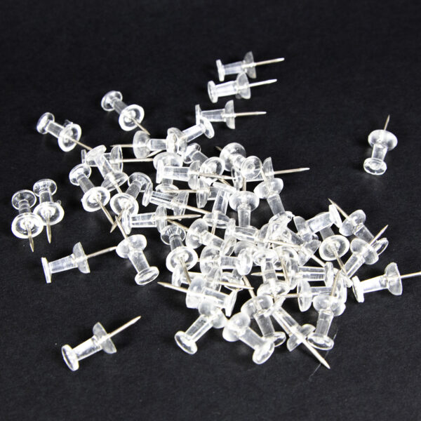 Buy Clear Pushpins - Pack of 100 Online at