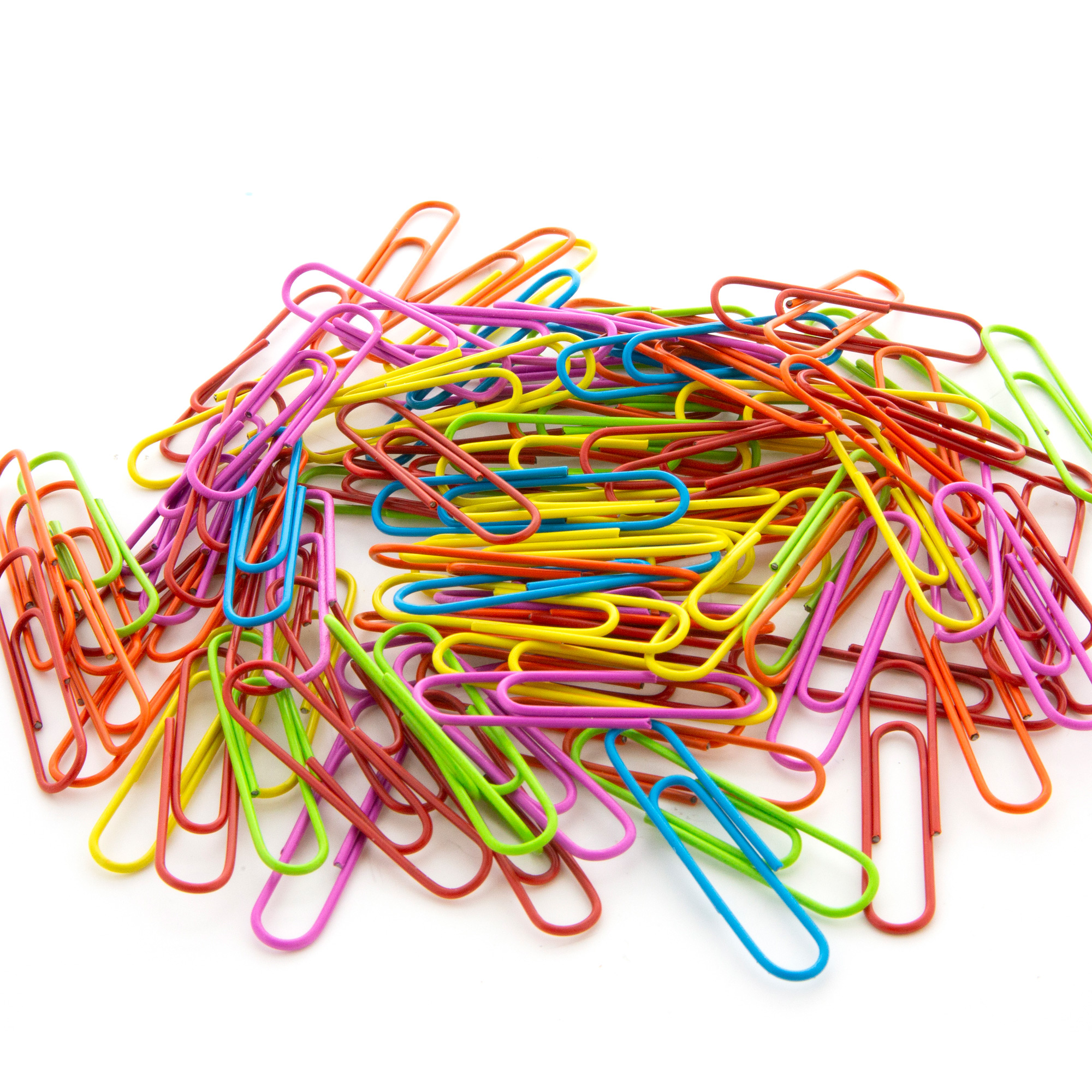 Jumbo 50mm 500 + 150 Bonus Assorted Office Clips for School Medium 33mm & Small 28mm Work or Organizing Daily Needs 650 Pieces Colored Paperclips