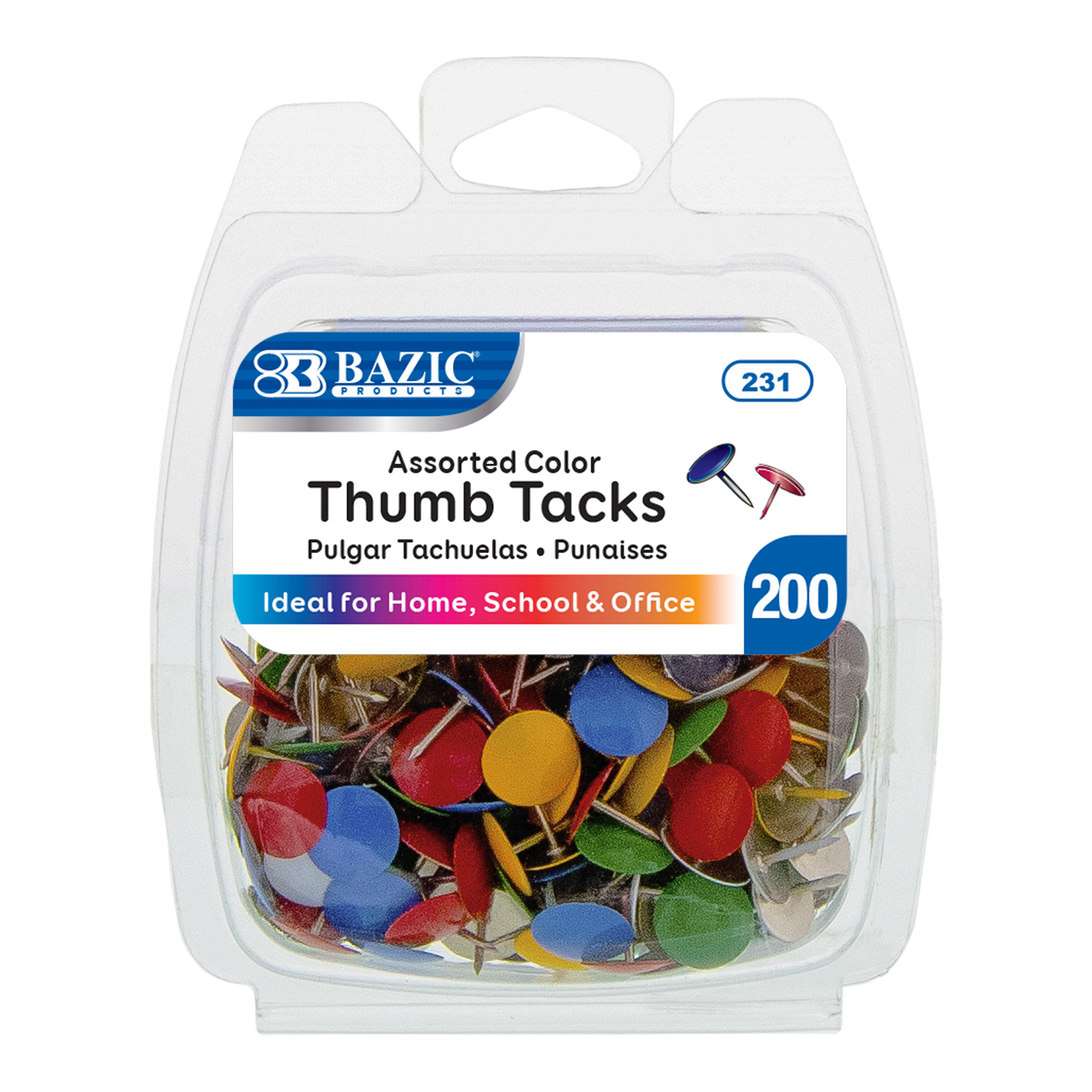 Thumb Tacks Colors/200Pk (IN-6) (231)