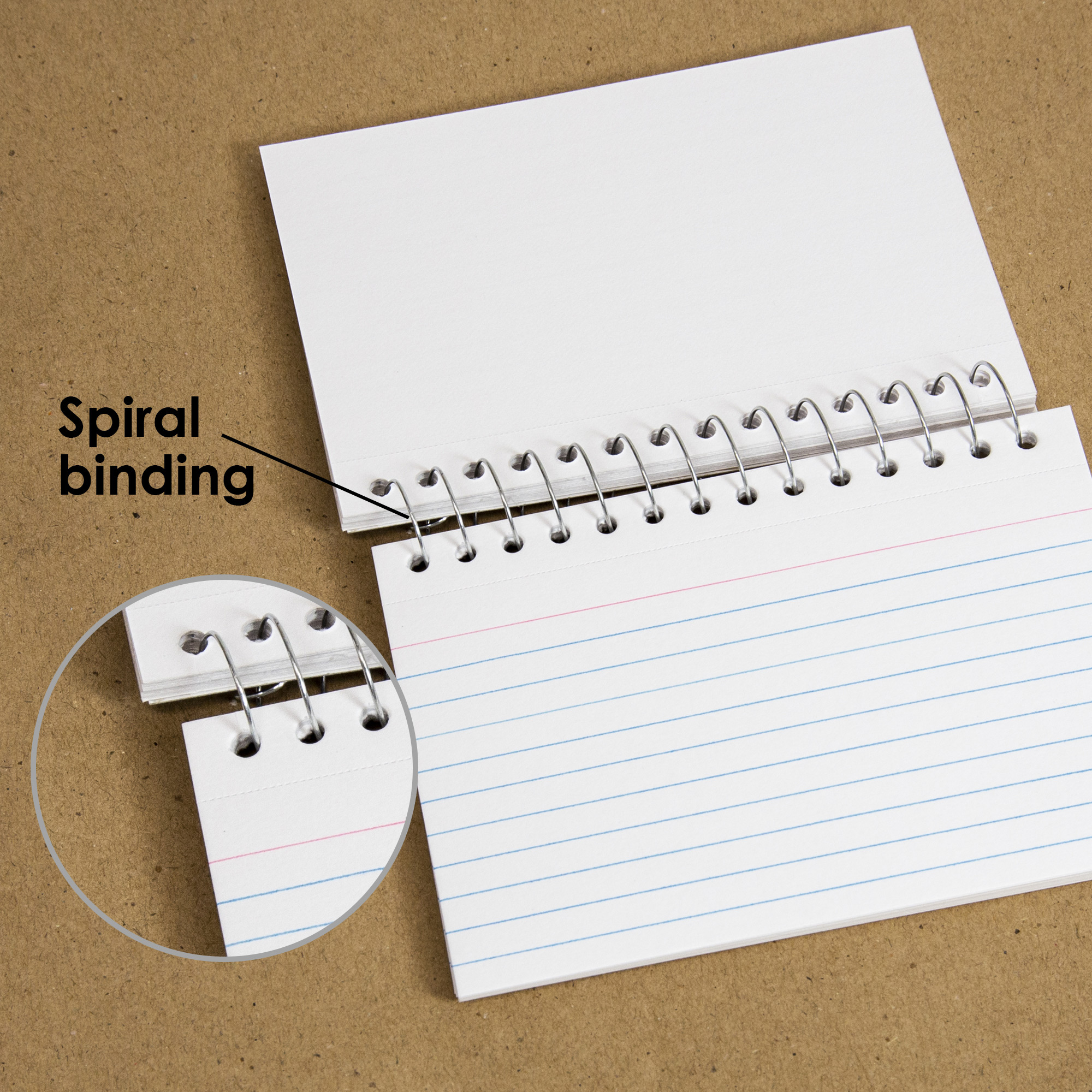 50 White Cards/Spiral Spiral Bound 1InTheOffice Spiral Index Cards 3 x 5 Ruled 