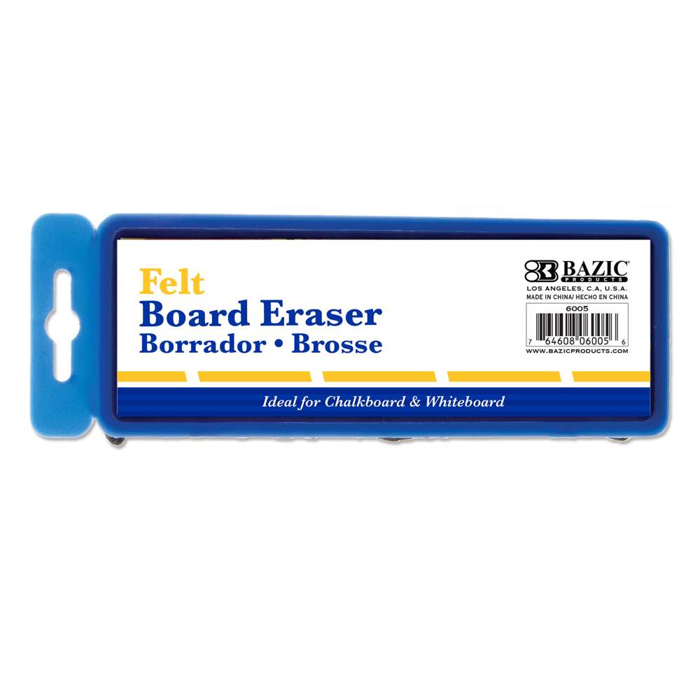 1 BAZIC Whiteboard Eraser Dry Erase Eraser 12 layers of Peel Away Felt Pads 