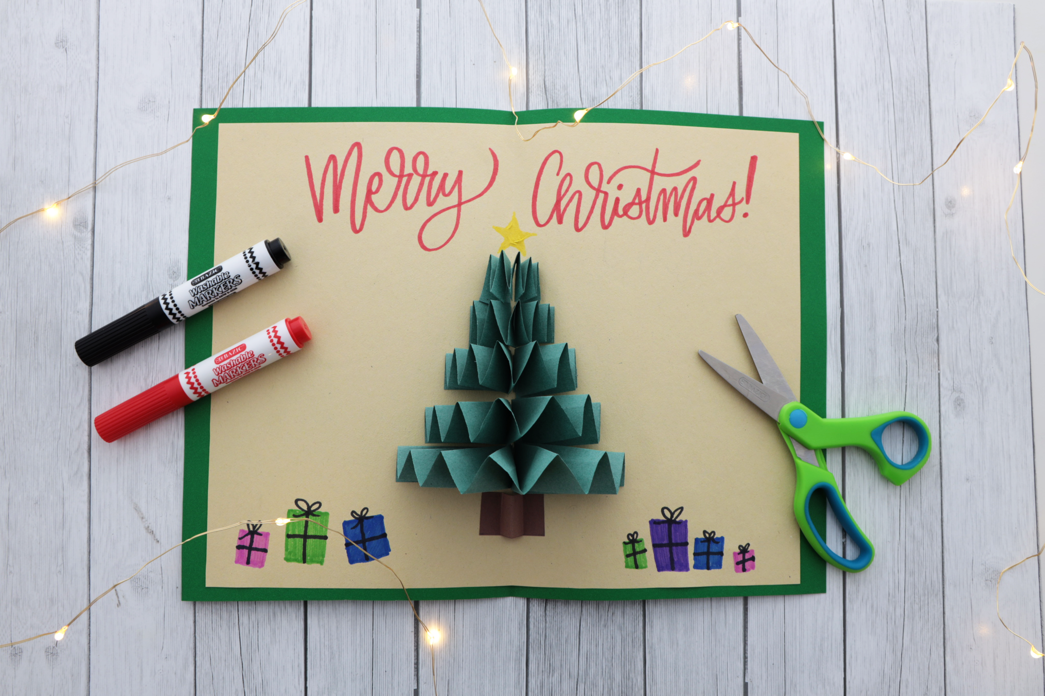 aIDS rækkevidde Har lært DIY Pop-Up Christmas Card | Bazic Products Bazic Products