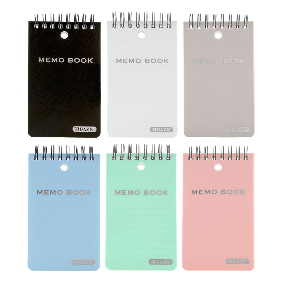 Memo Books Top Bound Poly Spiral 3″ X 5″ 100 Ct.