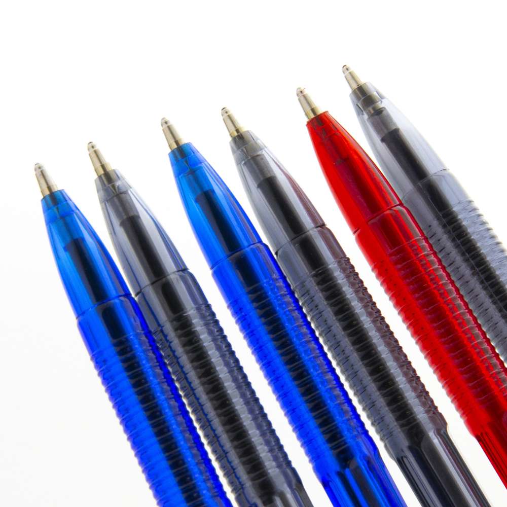 BAZIC GX-8 Assorted Color Oil-Gel Ink Pen 6/Pack 