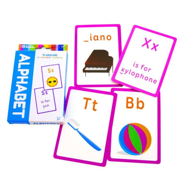 Alphabet Flash Cards for Kids Toddlers Early Learning Child Educating ABC 52pc for sale online 