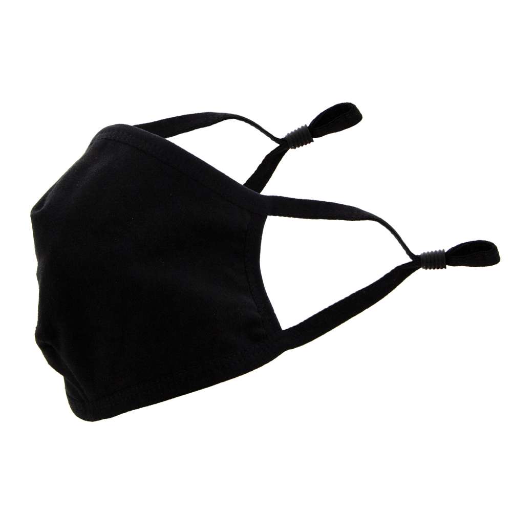 3-PLY 3D Cotton Mask with Adjustable Ear loop - Black Bazic Products