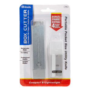 BAZIC Retractable Multipurpose Utility Knife, Box Cutter, Box Knife -  Schaknat Elektronik