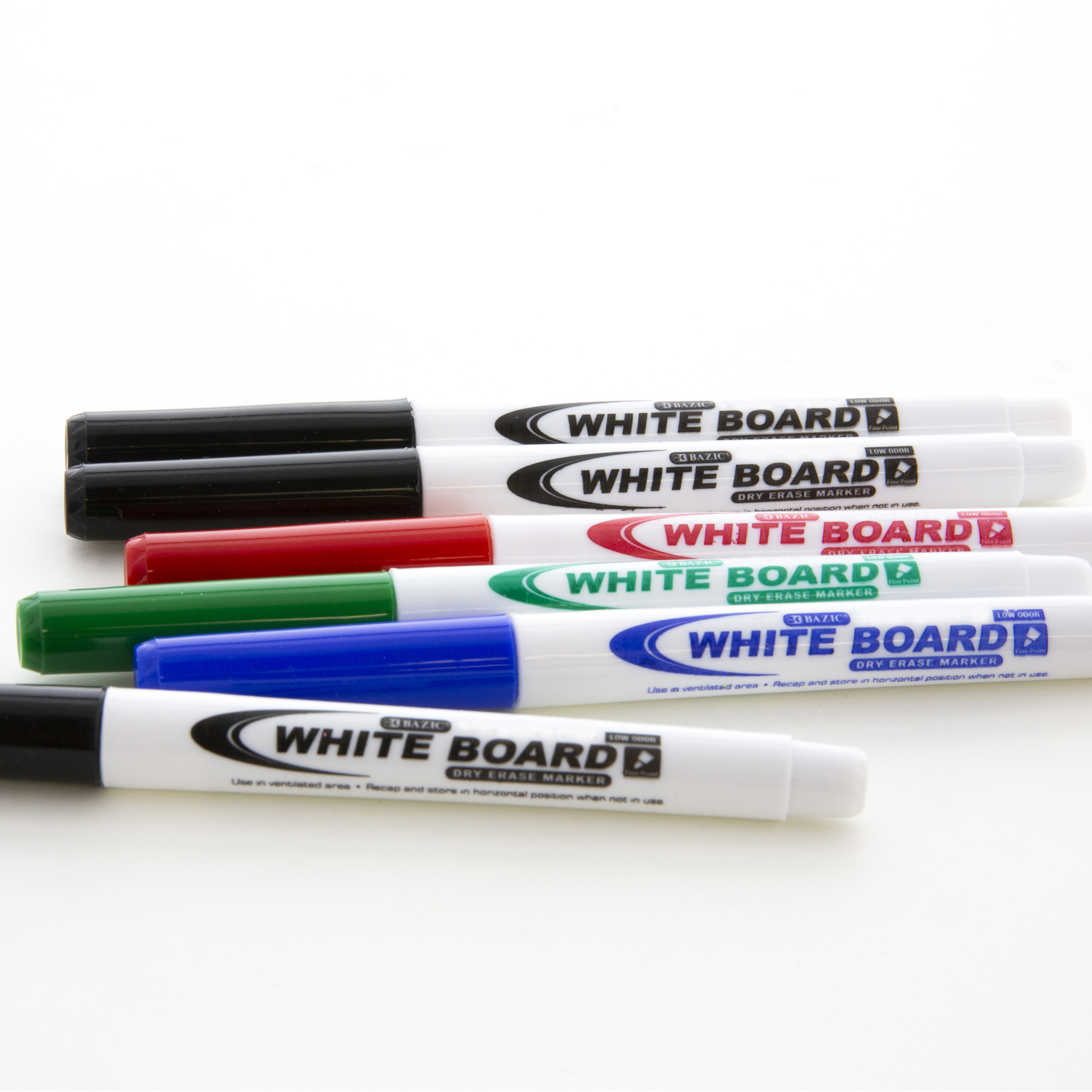 Bazic Chisel Tip Bright Color Dry-Erase Markers (6/pack) Box - 12 Units @ per Unit