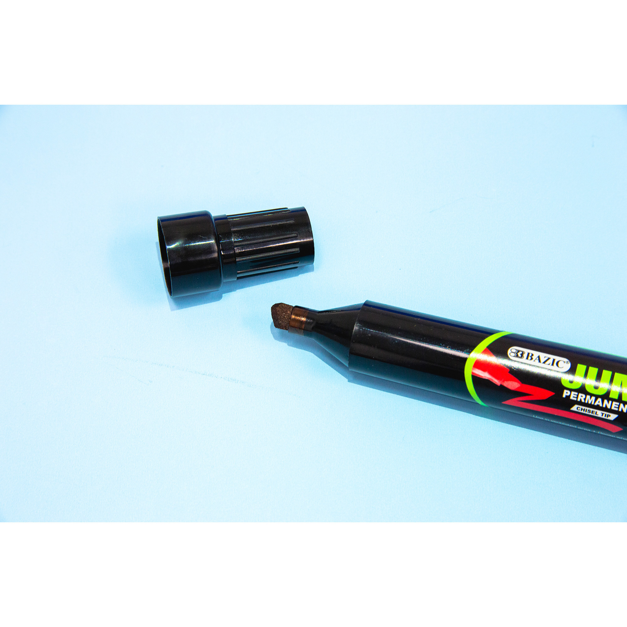 8 mm Jumbo Chisel Tip Permanent Marker (2/Pack) - Mazer Wholesale