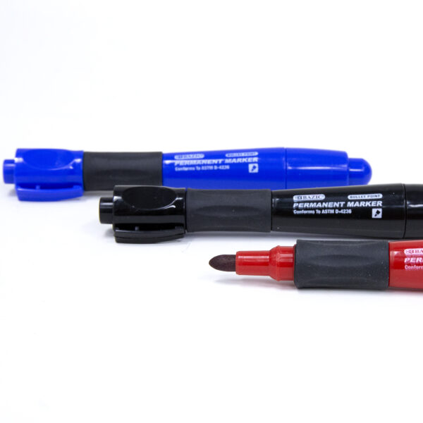  Jumbo Tip Markers, Washable, Desk Style, Chisel Tip, Black  [Set of 3] : Office Products