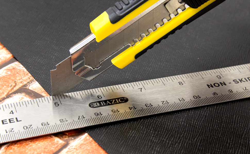 BAZIC UTILITY KNIFE REPLACEMENT BLADES RAZOR DIE-CAST SHARP 8 PACK