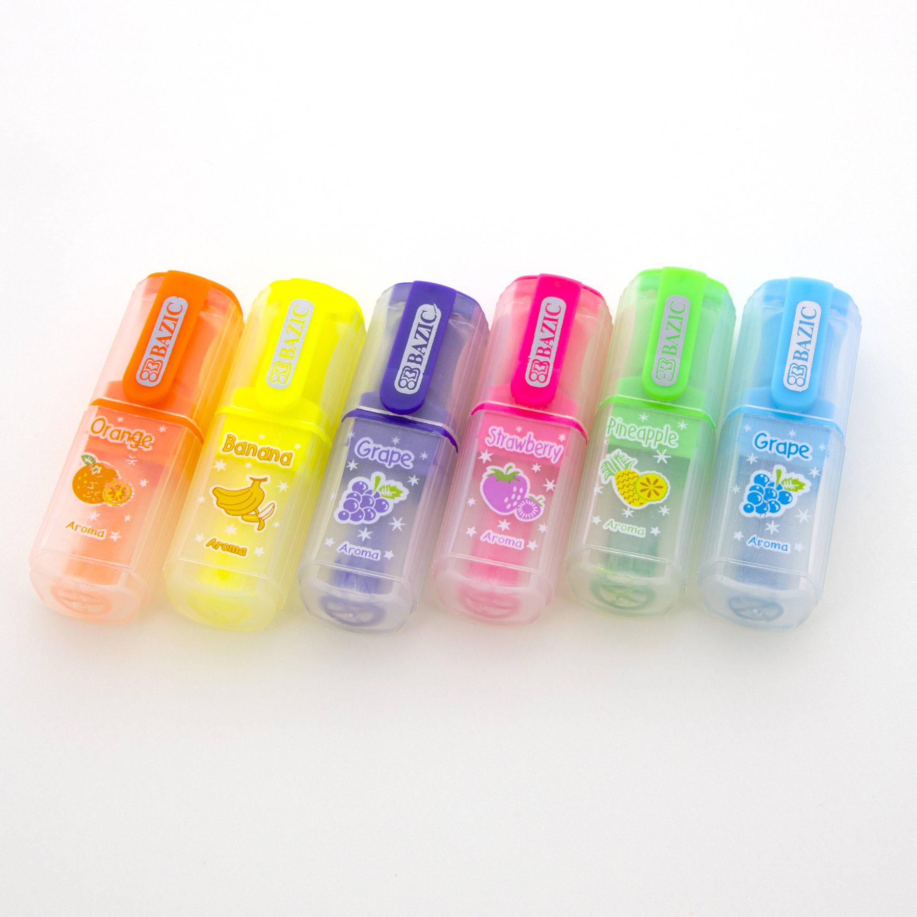 BAZIC Fruit Scented Mini Highlighter (6/Pack) Bazic Products