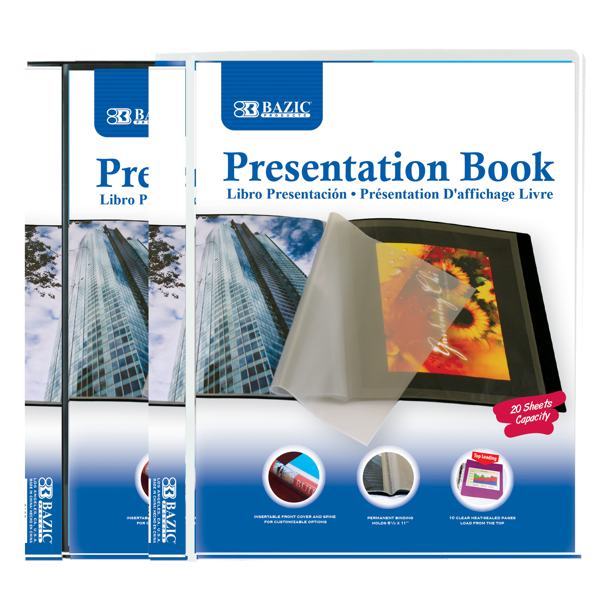 BAZIC 10-Pockets Presentation Book Bazic Products