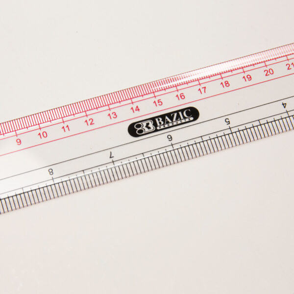 Plastic Ruler 30cm, Clear Ruler,Transparent Ruler 12 inch,Metric  Ruler,Ruler 30cm For School,Transparent Straight Rulers For Kids,and Office