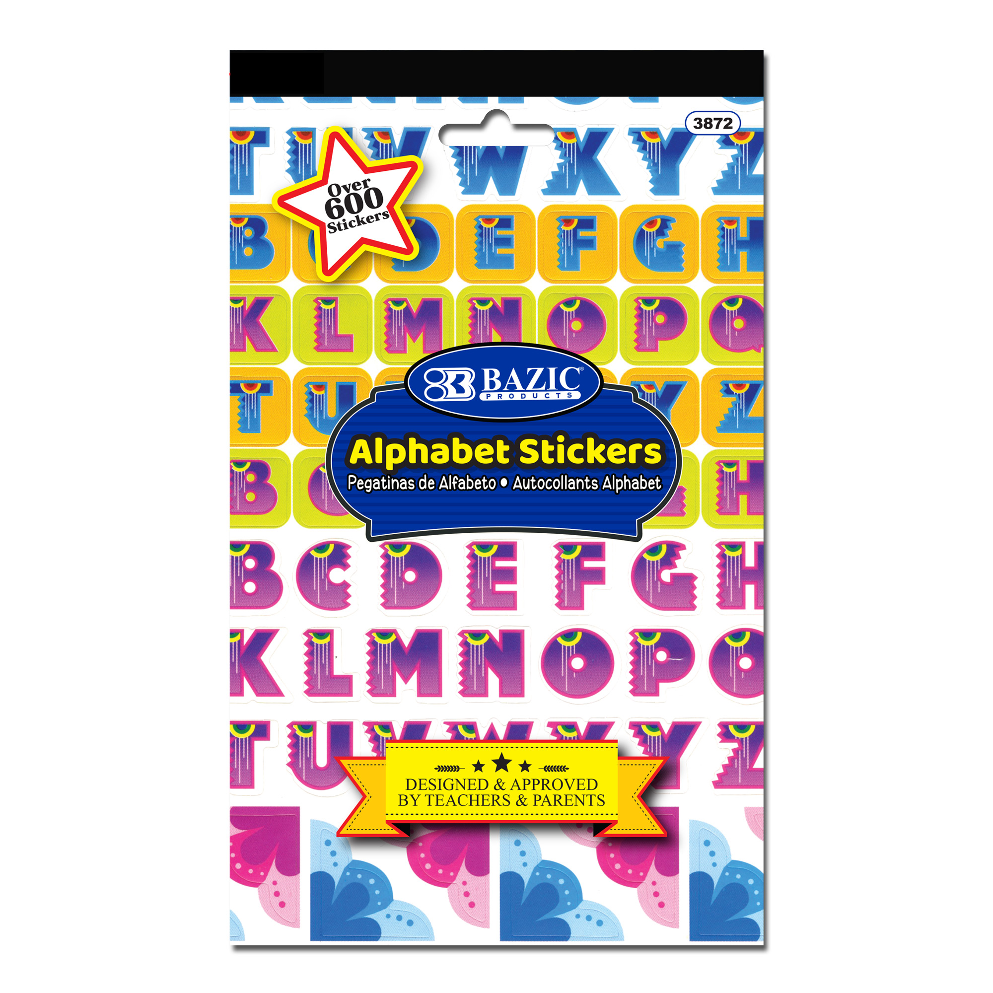 1pc-tsc-205 Black Alphabet Nail Stickers