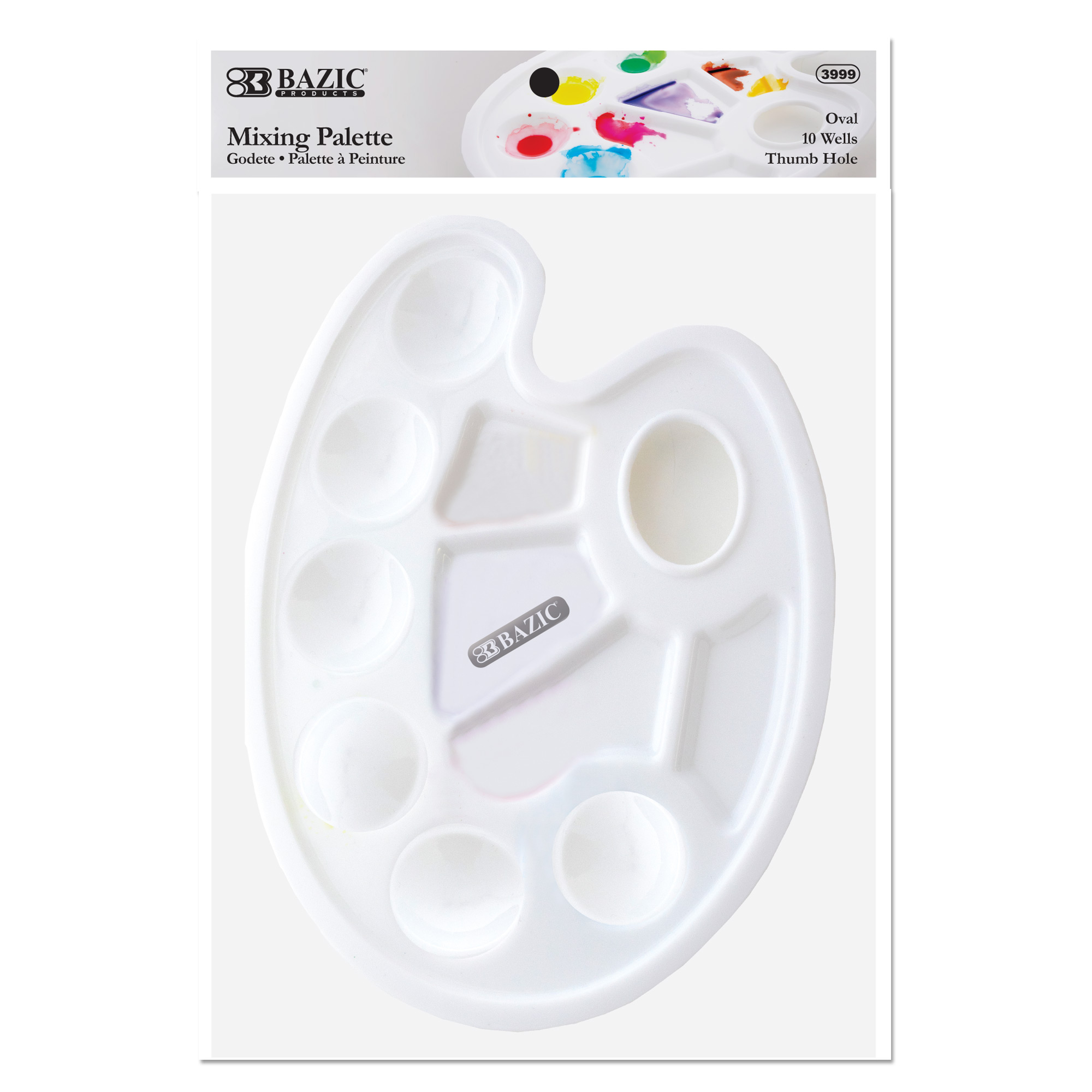 10-Well Plastic Artist Painting Palette, Paint Color Mixing Tray, Art  Student
