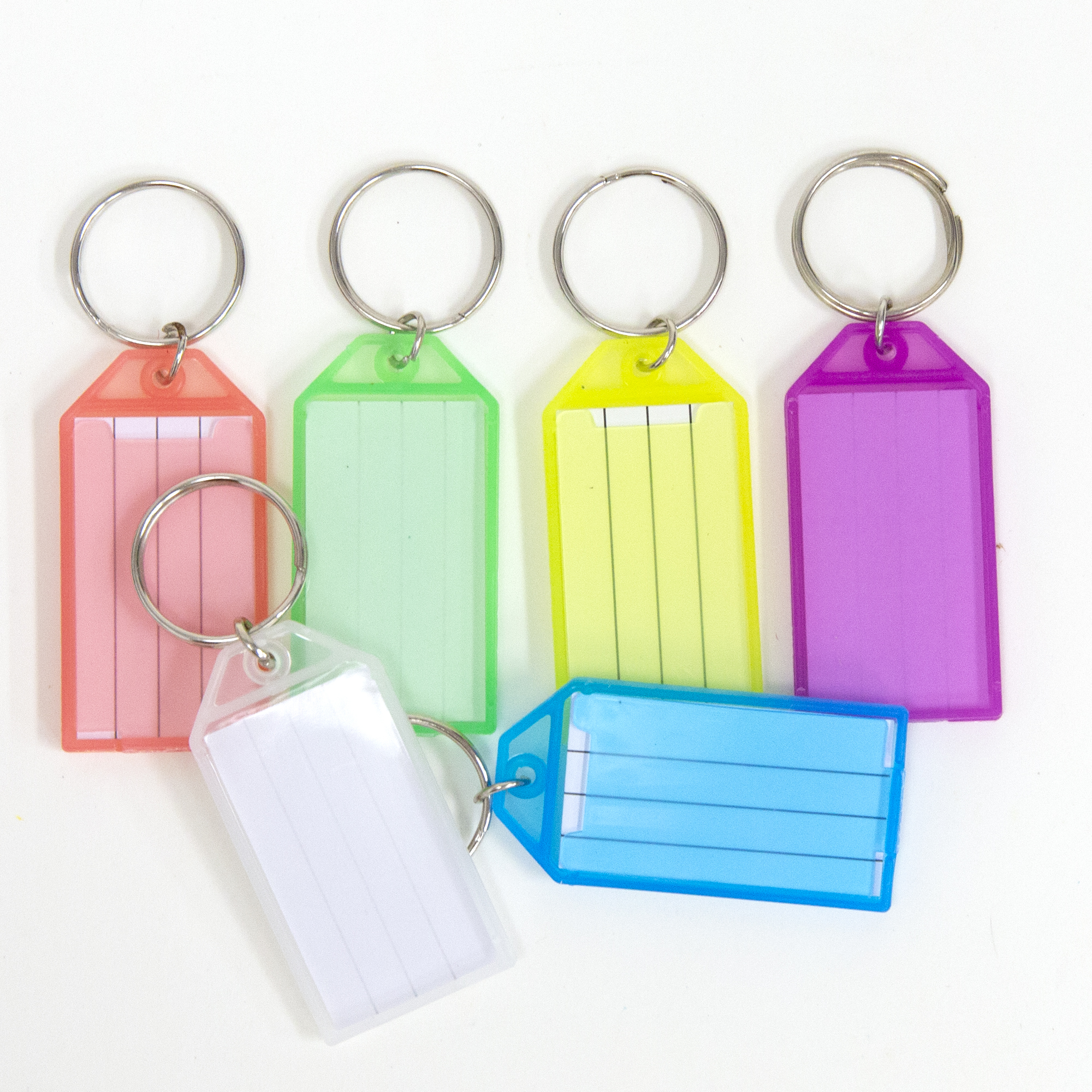 BAZIC Key Tags with Holder & Label Window (6/Pack) Bazic Products