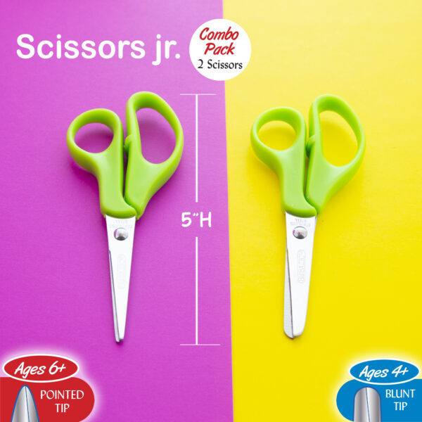 BAZIC 5 1/2 Kids Safety Scissors (2/Pack) Bazic Products