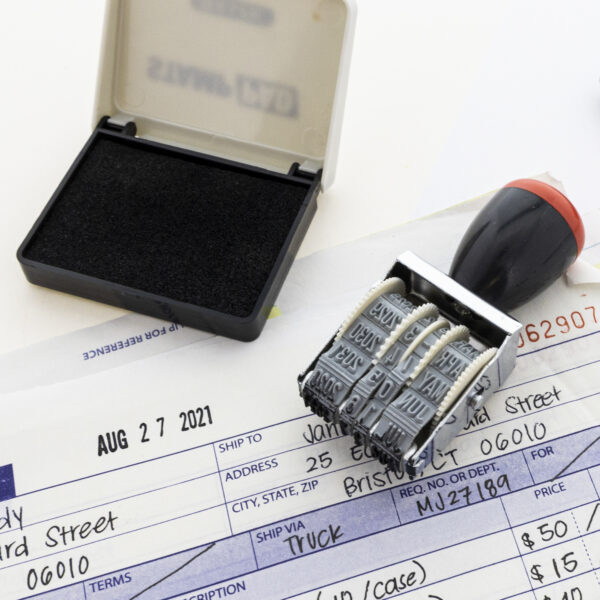 BAZIC Date Stamp and Ink Pad (Black Ink) Bazic Products