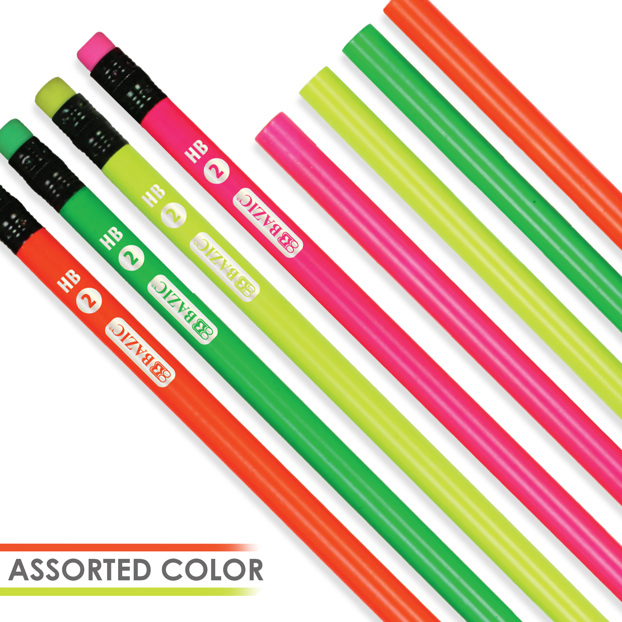 Bazic Products Bazic 8 Neon Colored Pencils / Box Qty - 24