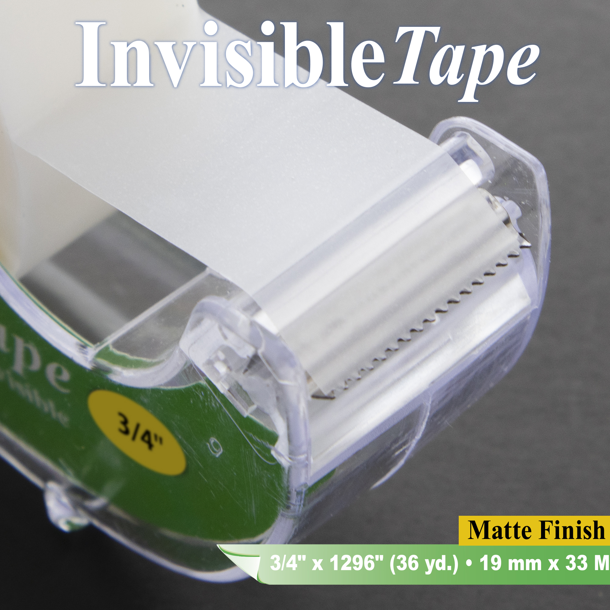 Mini Tape Dispenser & Clear Tape Value Pack 1 Core Color Options Bazic
