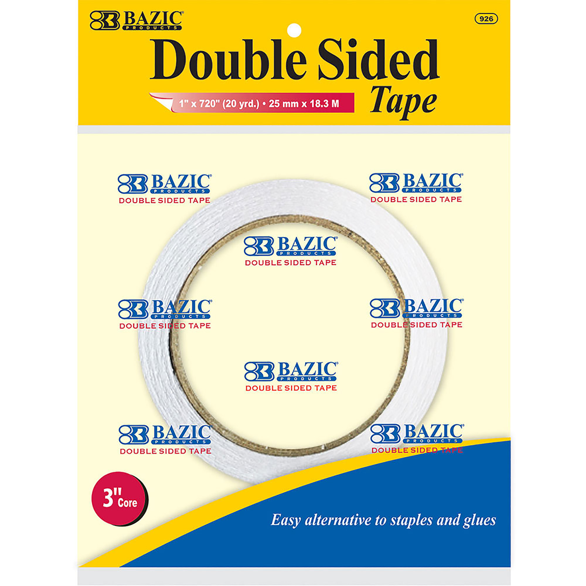 Bangkit Bazic 1 x 20 Yard (720) Double Sided Tape