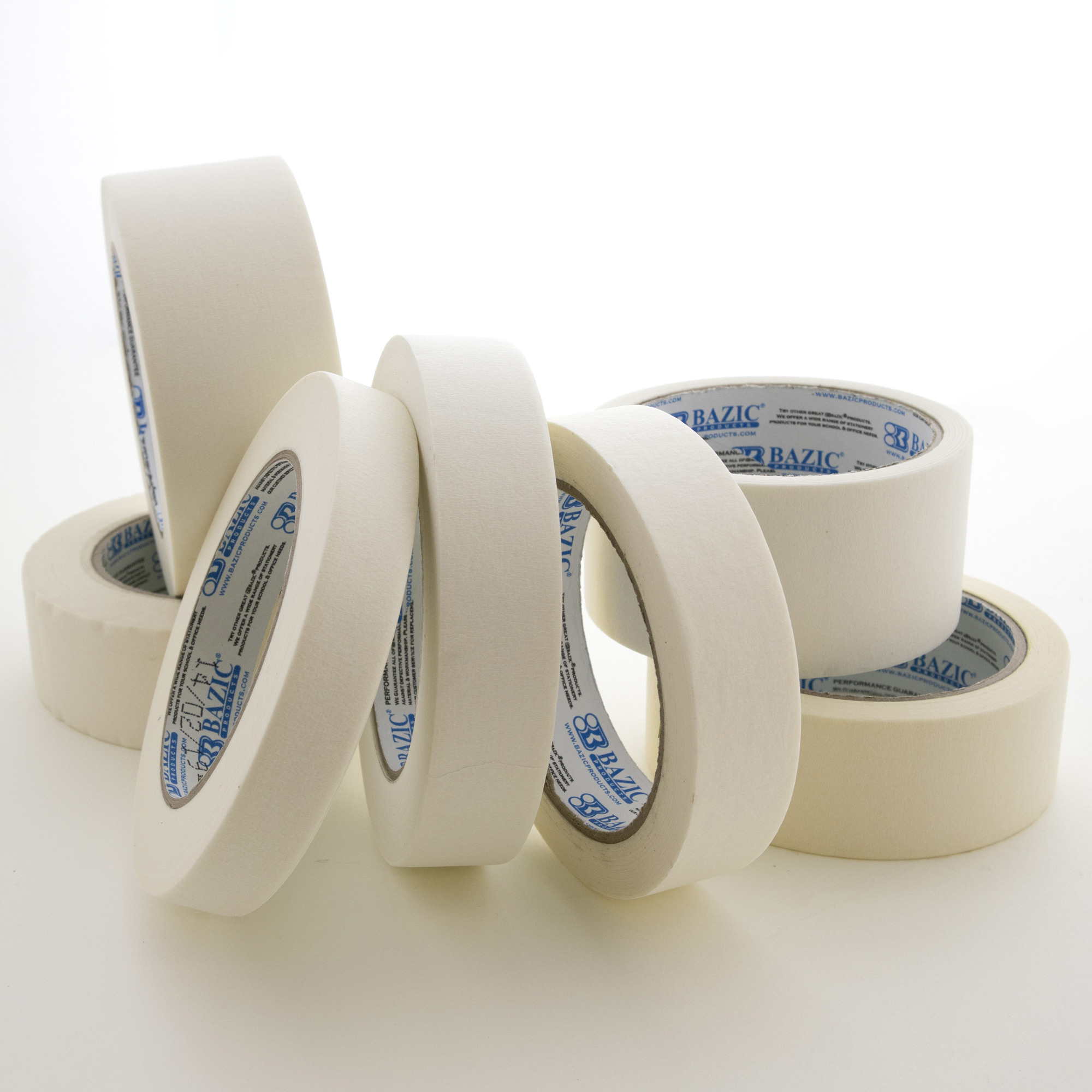 Vibac BRAND White Masking Tape for General Purpose 1 1/2 X 60 Yards 24  Rolls for sale online