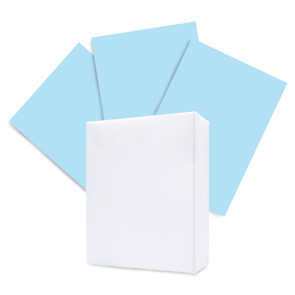 APEX 8.5 X 11 Blue Colored Copy Paper (10 reams/case)