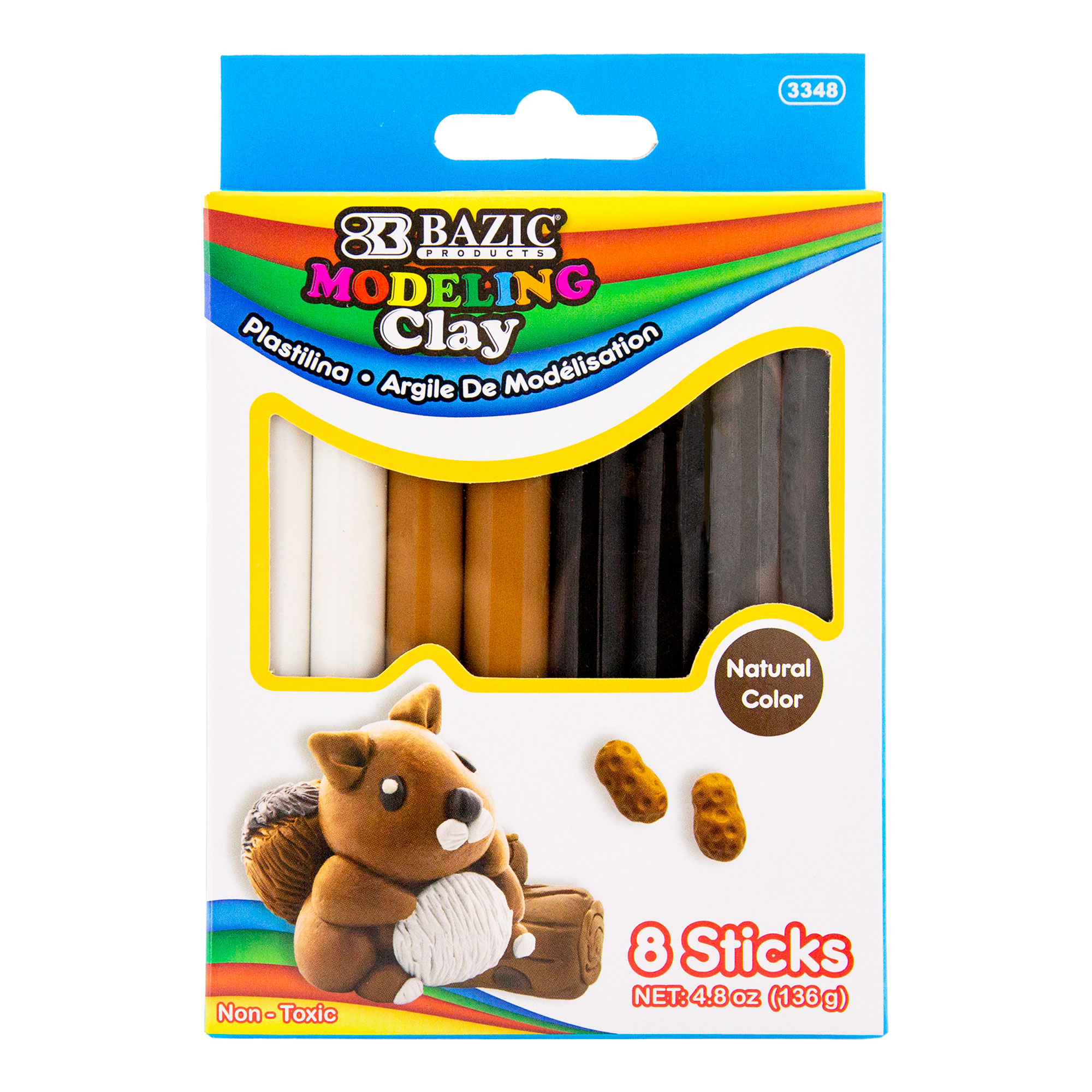 Modeling Clay Sticks 4 Natural/ Earth Colors 4.8 Oz