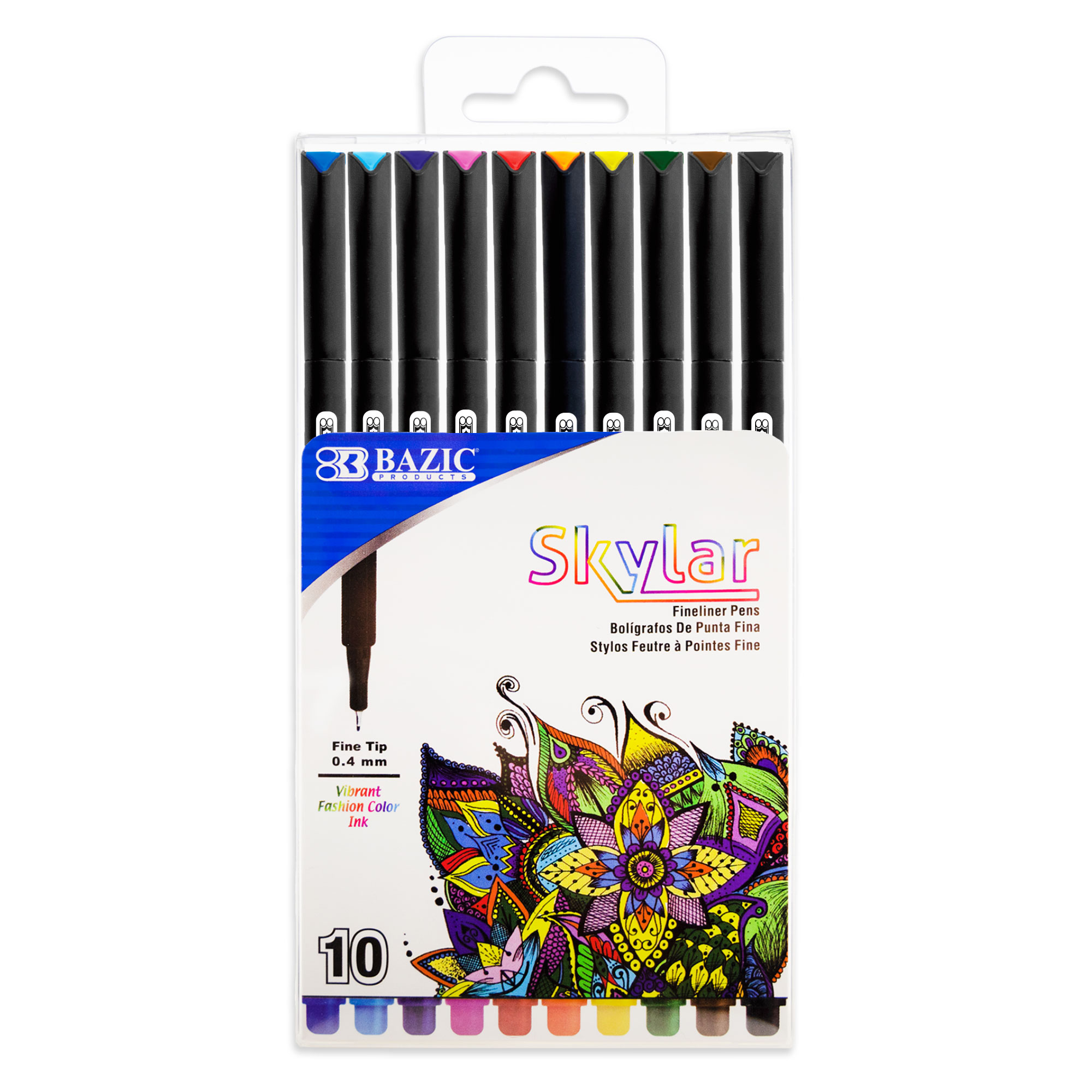 Skylar 0.4 mm Fineliner Pen 10 Color